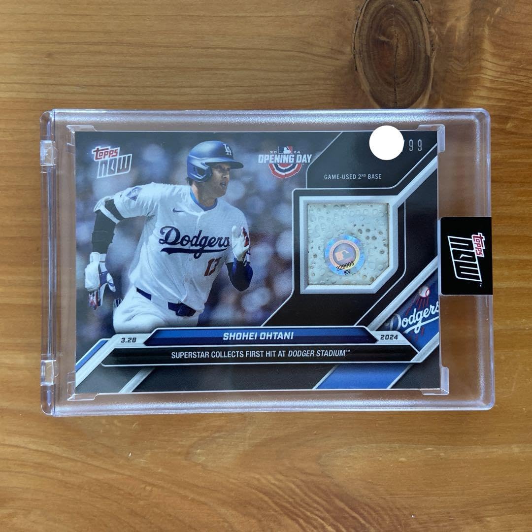 Amazon.co.jp: 2024 Topps Now 大谷翔平開幕戦 レリックベースカード