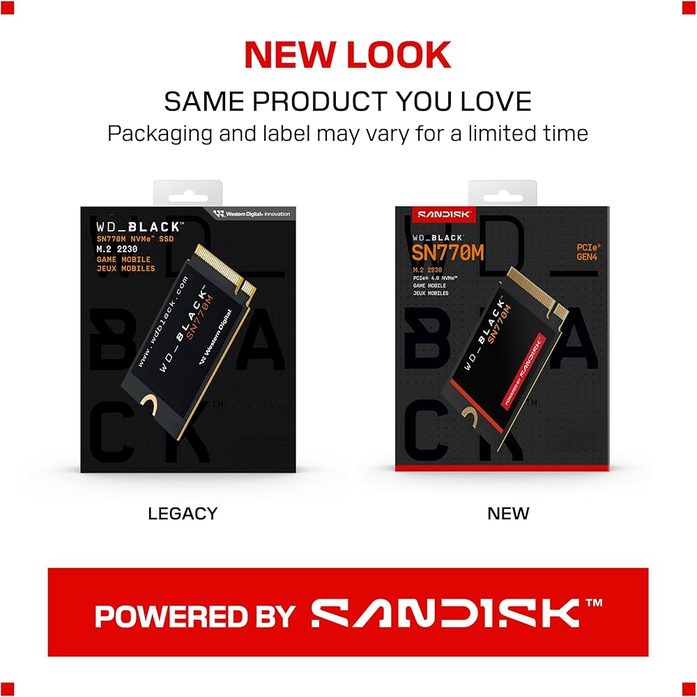 Amazon | WDS100T3X0G [WD_BLACK SN770M NVMe SSD（1TB M.2(2230) PCIe