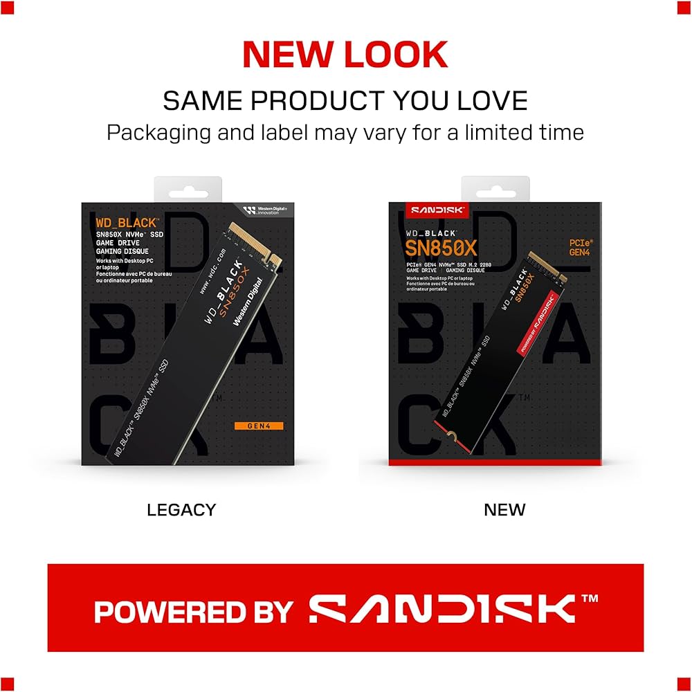 Amazon | WD_BLACK 1TB SN850X NVMe 内蔵型ゲーミングSSD ソリッド
