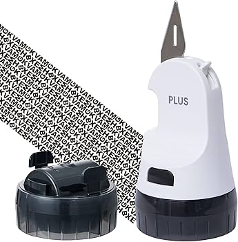 Amazon | プラス 個人情報保護スタンプ カッター ローラーケシポン箱用