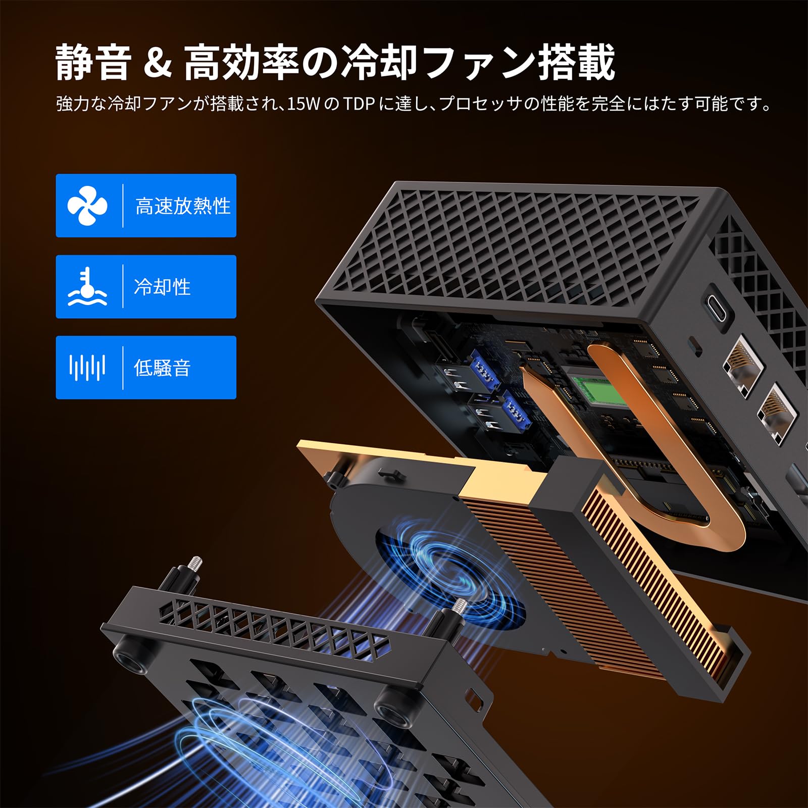 Amazon.co.jp: Nipogi ゲーミング AMD Ryzen7 5700U ミニpc 最大4.3GHz