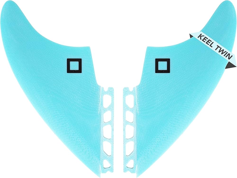 Amazon.com : Surf Squared Twin Keel Fins (2 Fins) - Solid