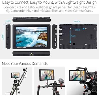 Amazon | Feelworld FW279S バッテリーキット付き,7インチ 2200nit日光