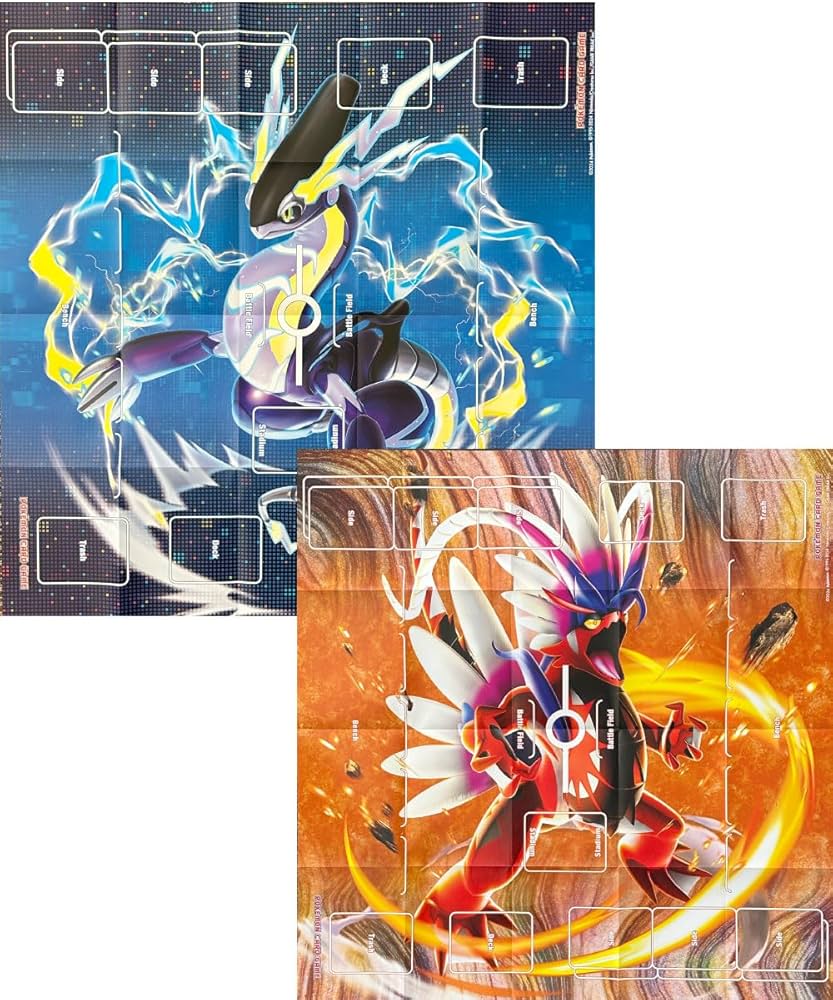 Amazon.co.jp: 紙製プレイマット コライドン・ミライドン ポケカ 対戦