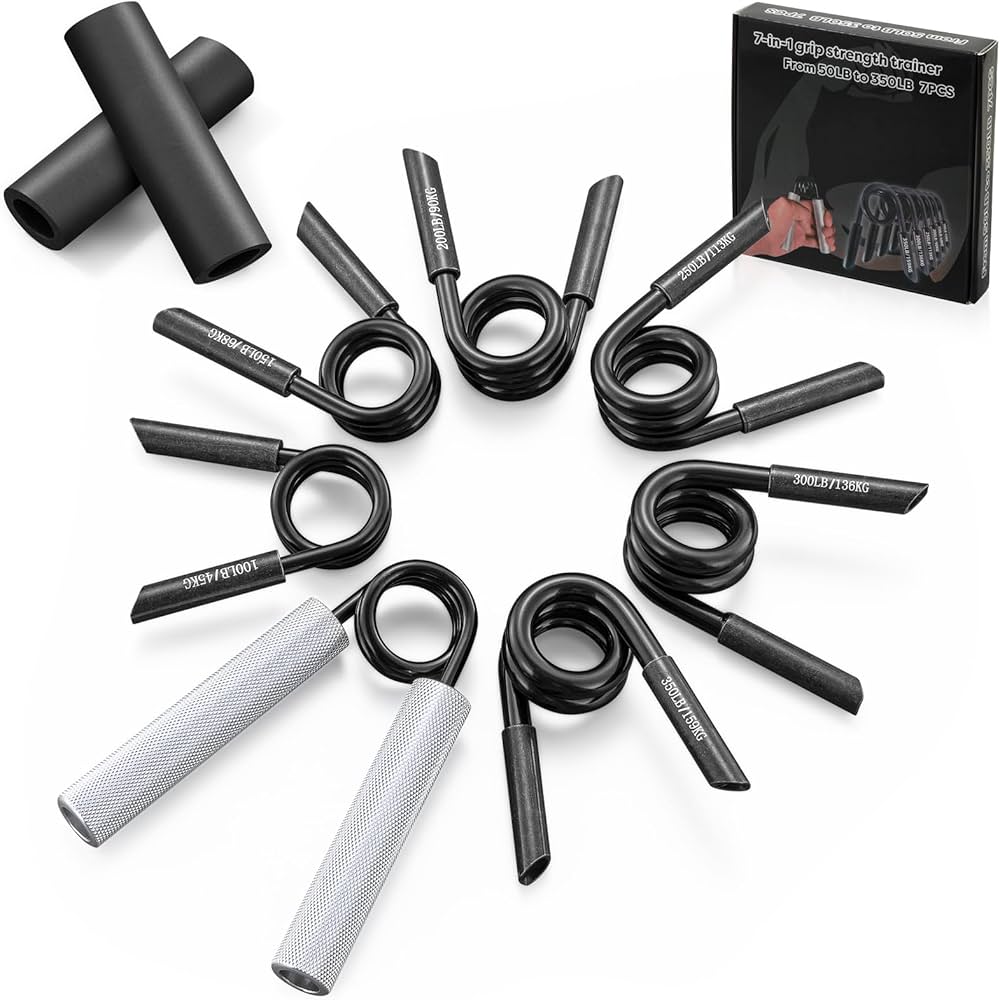 Amazon | Duomspiace ハンドグリップ強化トレーナーセット 重量50~350