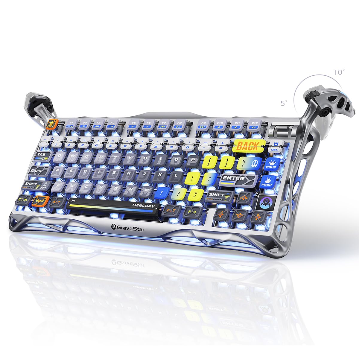 Amazon.com: GravaStar Mercury K1 Pro Wireless Mechanical Gaming