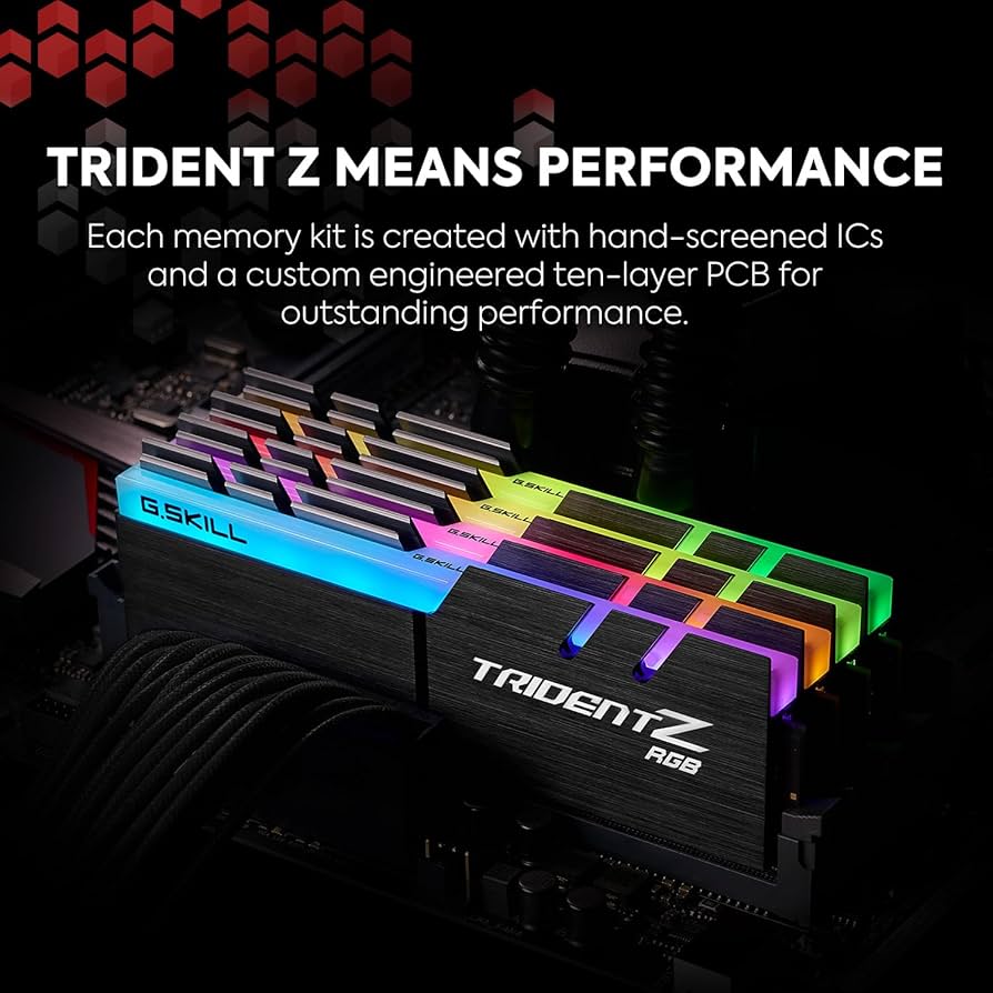 G.SKILL Trident Z RGB Series DDR4 RAM (XMP) 64GB (2x32GB) 3600MT/s