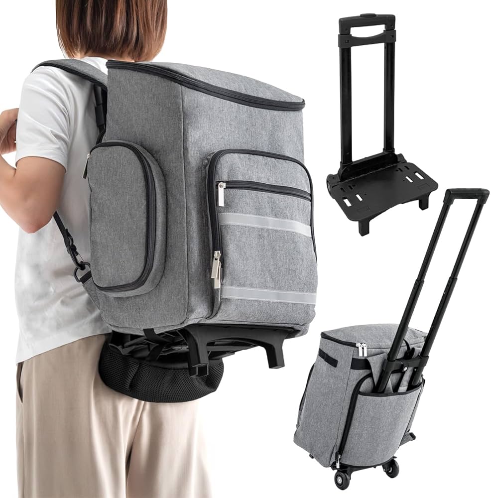 Amazon｜タンスのゲン 防災リュック 単品【らくらく移動！キャリー機能