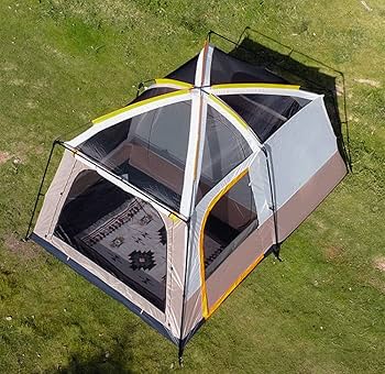 Amazon | Fengzel Outdoor キャノピーテント リビング+2ルーム付き 4