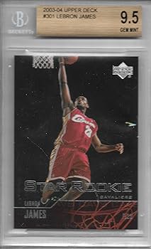 Amazon.com: 2003-04 Upper Deck Lebron James Star Rookie Card #301