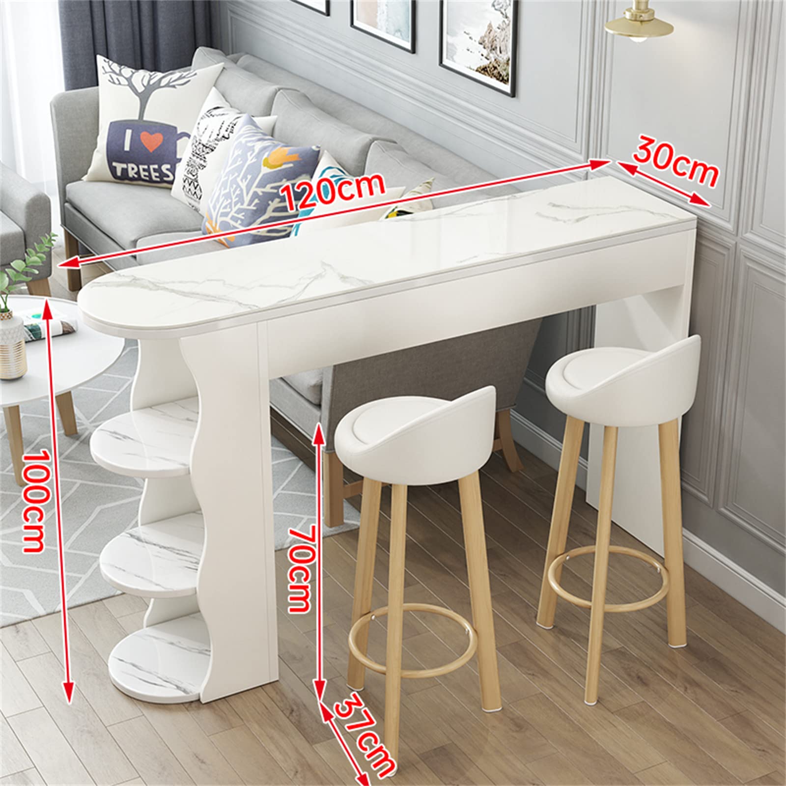 Amazon｜家具 ダイニングテーブルセット 2人用 カウンターテーブル