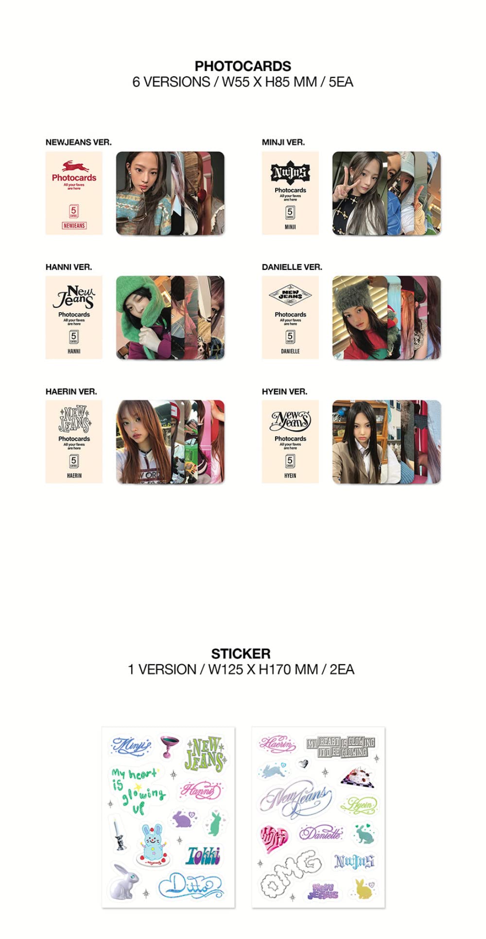 Amazon.com: NEWJEANS OMG - Message Card Ver. [HYEIN Version] 1st