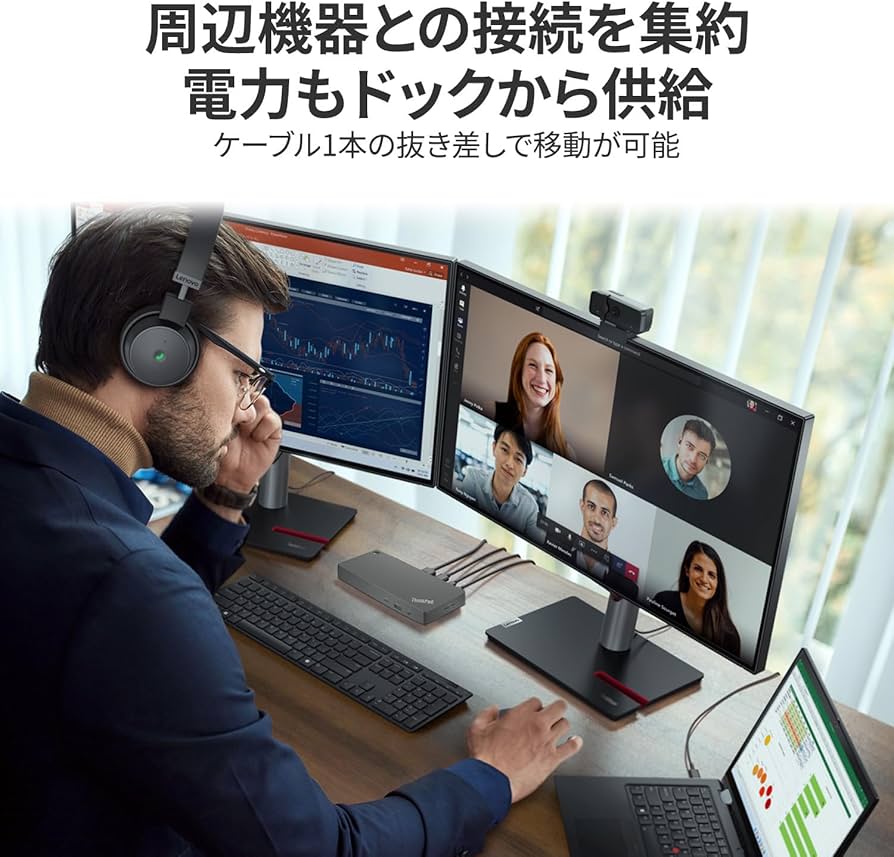 Amazon.co.jp: Lenovo ThinkPad ユニバーサル USB Type-C ドック 2(Web
