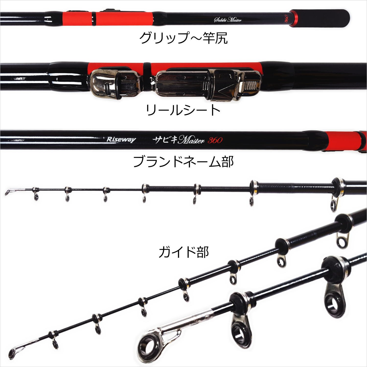 Amazon | RISEWAY(ライズウェイ) ロッド サビキMASTER 360 | ライズ
