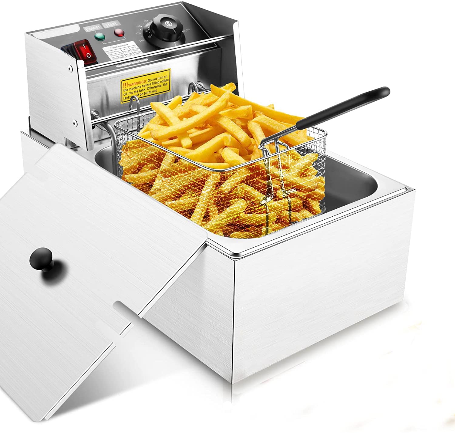 Amazon.co.jp: 電気フライヤー 6L大容量 卓上フライヤー フライヤー