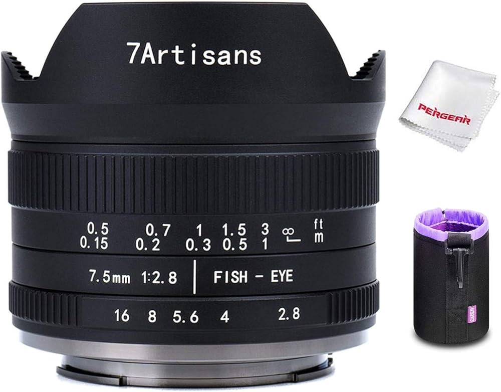 Amazon | 7artisans 7.5mm F2.8 II 魚眼レンズ 超広角 Sonyミラー