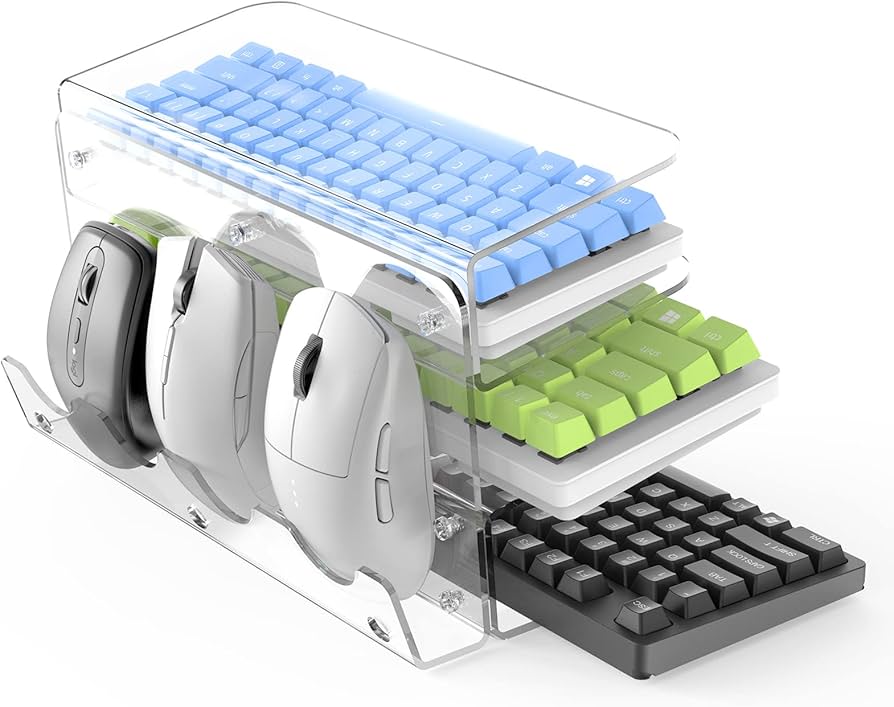 Amazon.co.jp: 工匠藤井 アクリル製 キーボード収納ラック キーボード