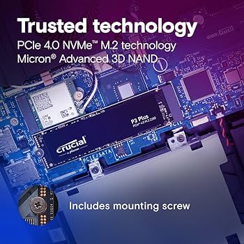 Amazon | Crucial P3 Plus 2TB PCIe Gen4 3D NAND NVMe M.2 SSD 最大