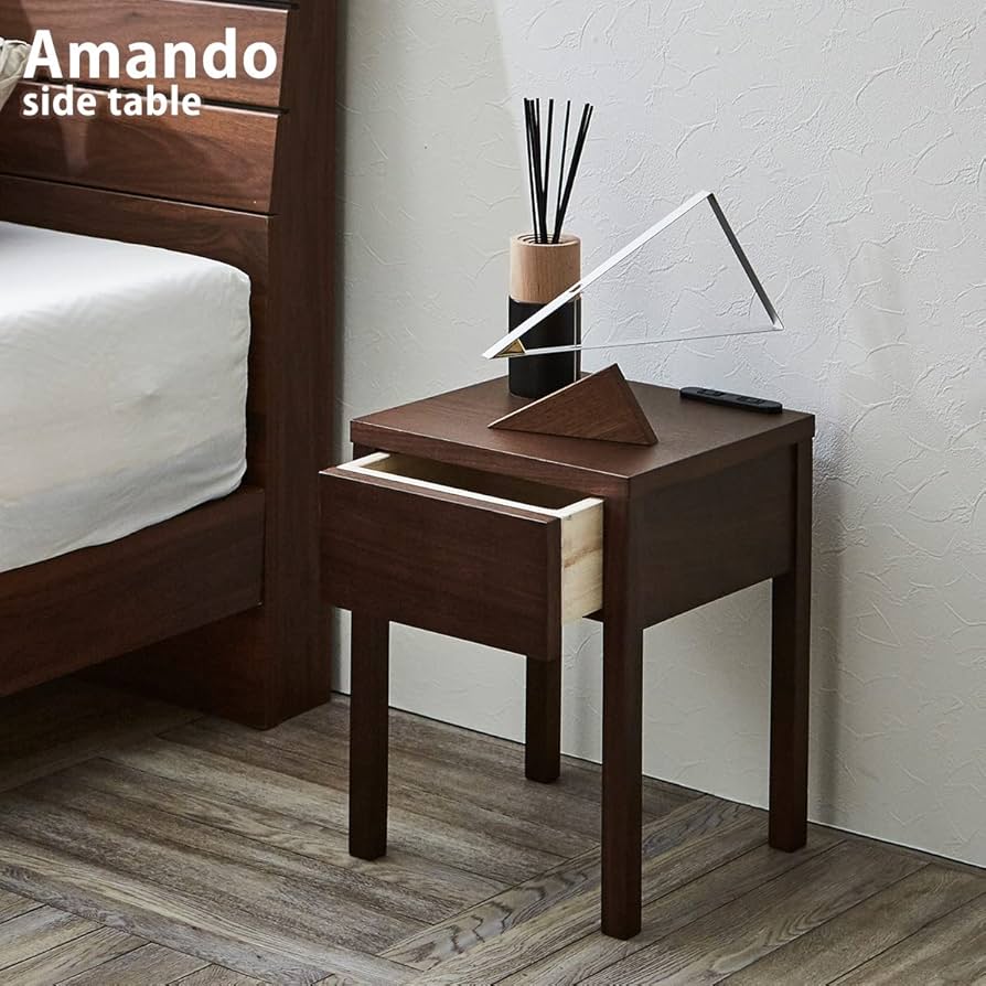 Amazon｜GELTEX ゲルテックス ナイトテーブル ベッドサイドテーブル