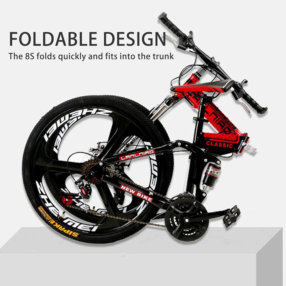 Amazon | 26インチ 自転車 折りたたみ自転車 MTB 折り畳み自転車 調節