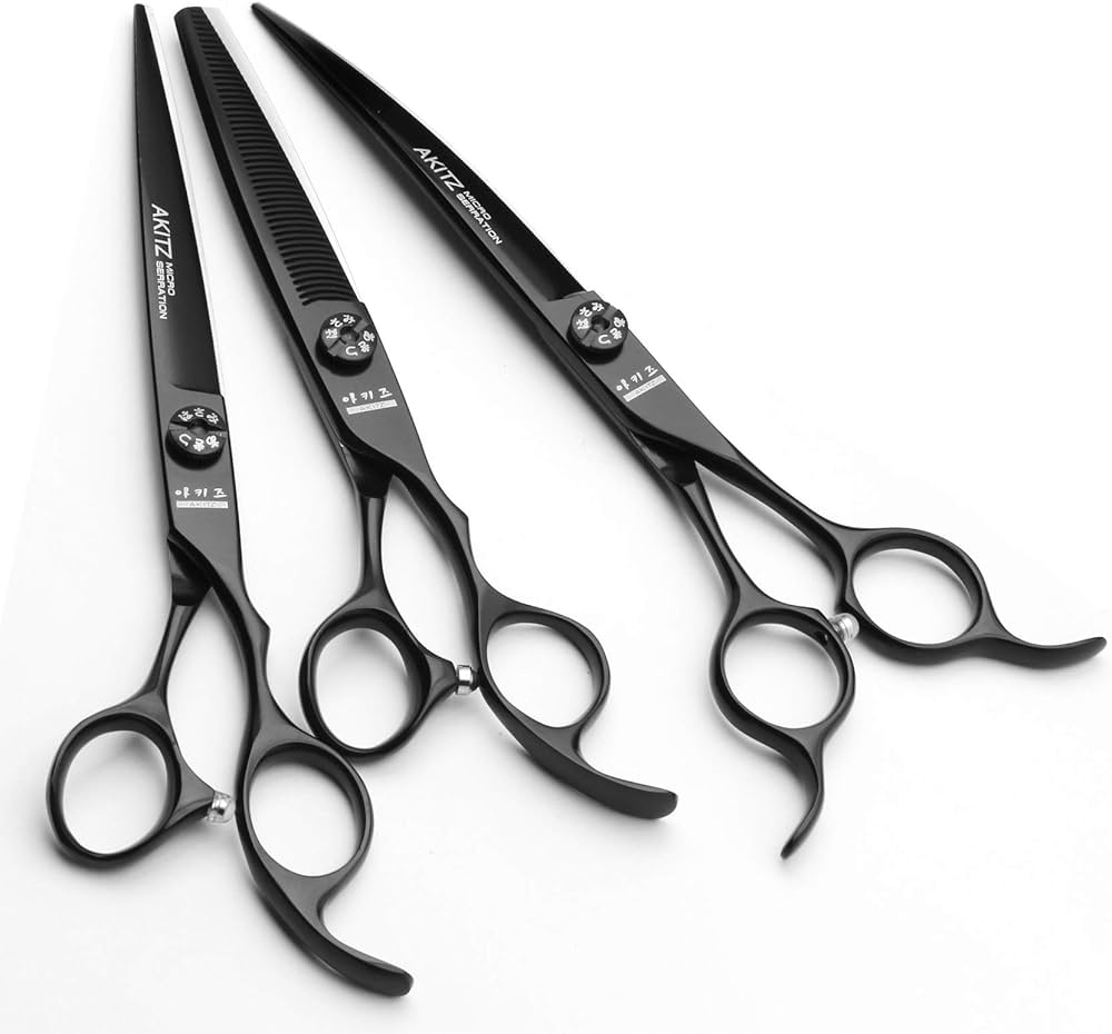 Amazon.co.jp: 滑らないブラックマイクロ セットシザー カットシザー+