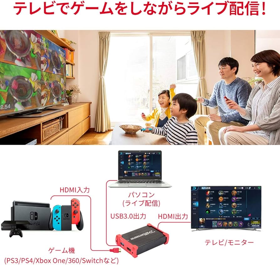 Amazon.co.jp: FSC ビデオキャプチャーボード HDMI USB3.0 1080P 60FPS