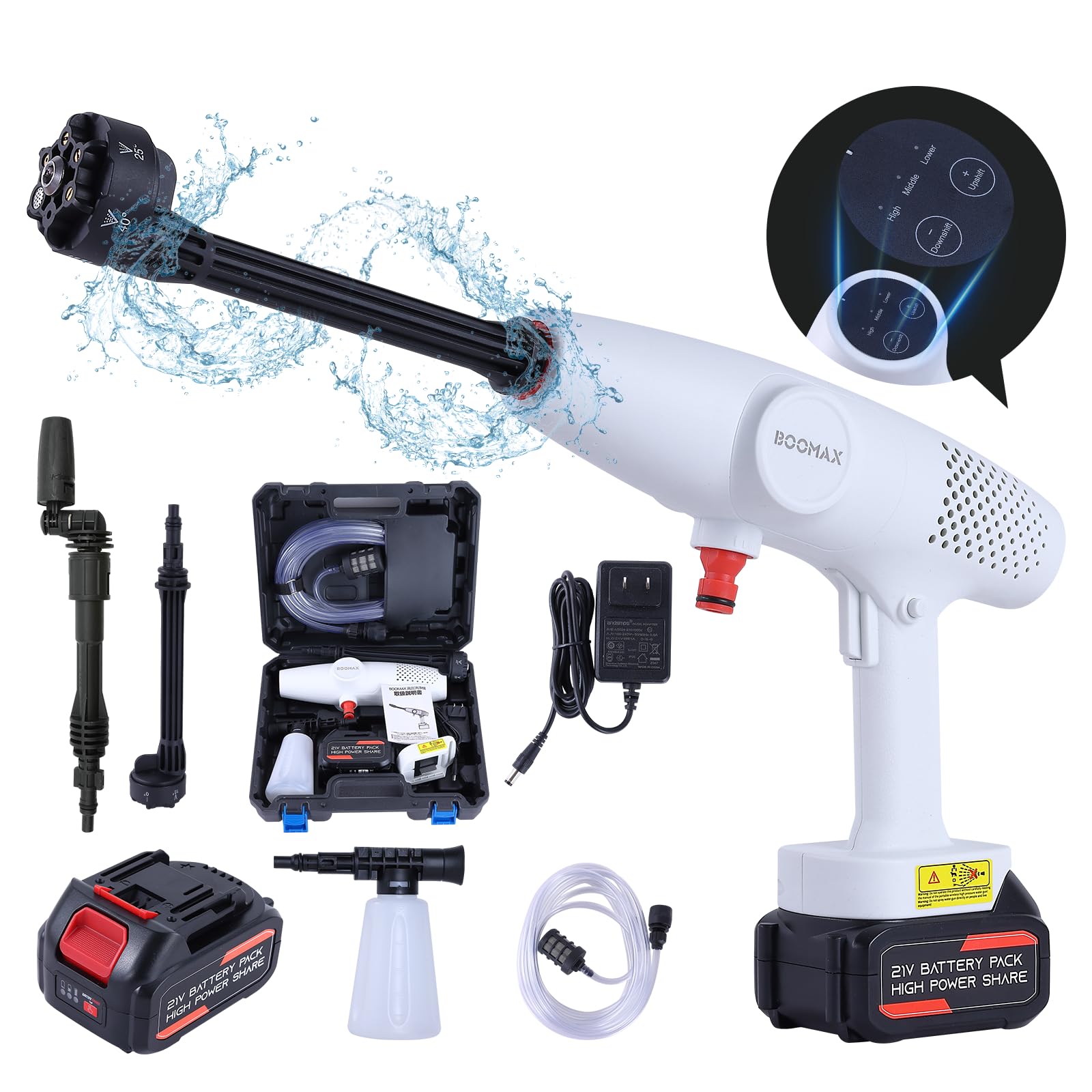 Amazon | 【2024初登場・第4世代】 高圧洗浄機 コードレス BOOMAX 充電