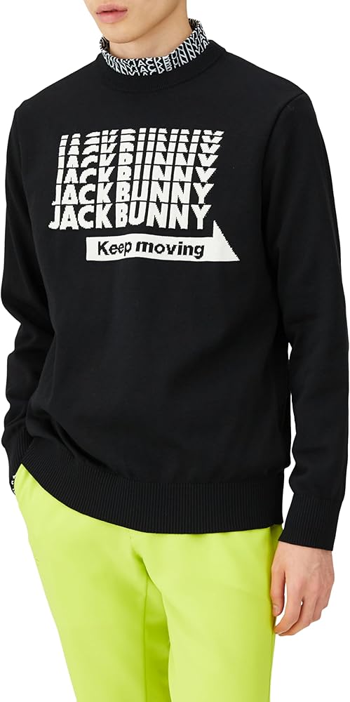 Amazon | [ジャックバニー] メンズ クルーネック ニットプルオーバー