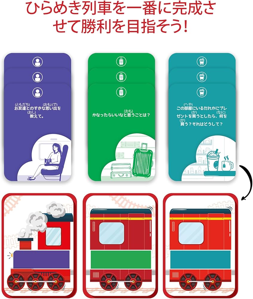 Amazon.co.jp: Skillmaticsカードゲーム『ひらめき列車』｜プレゼント