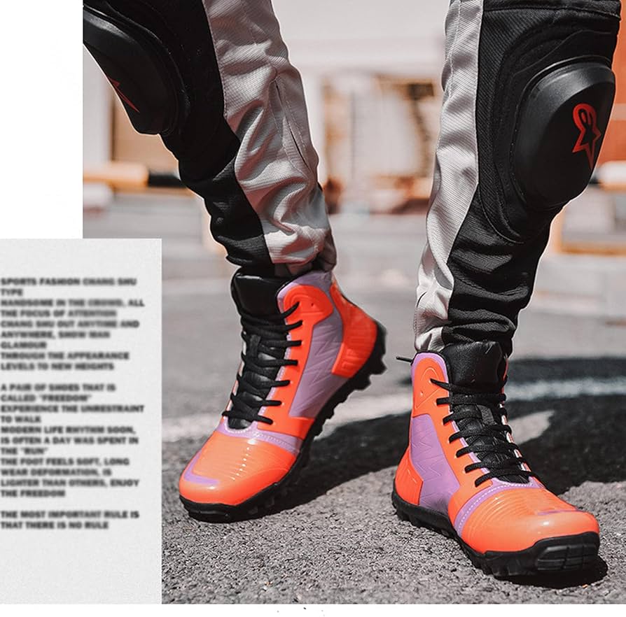 Amazon.co.jp: オートバイスニーカーバイクライダーシューズ革