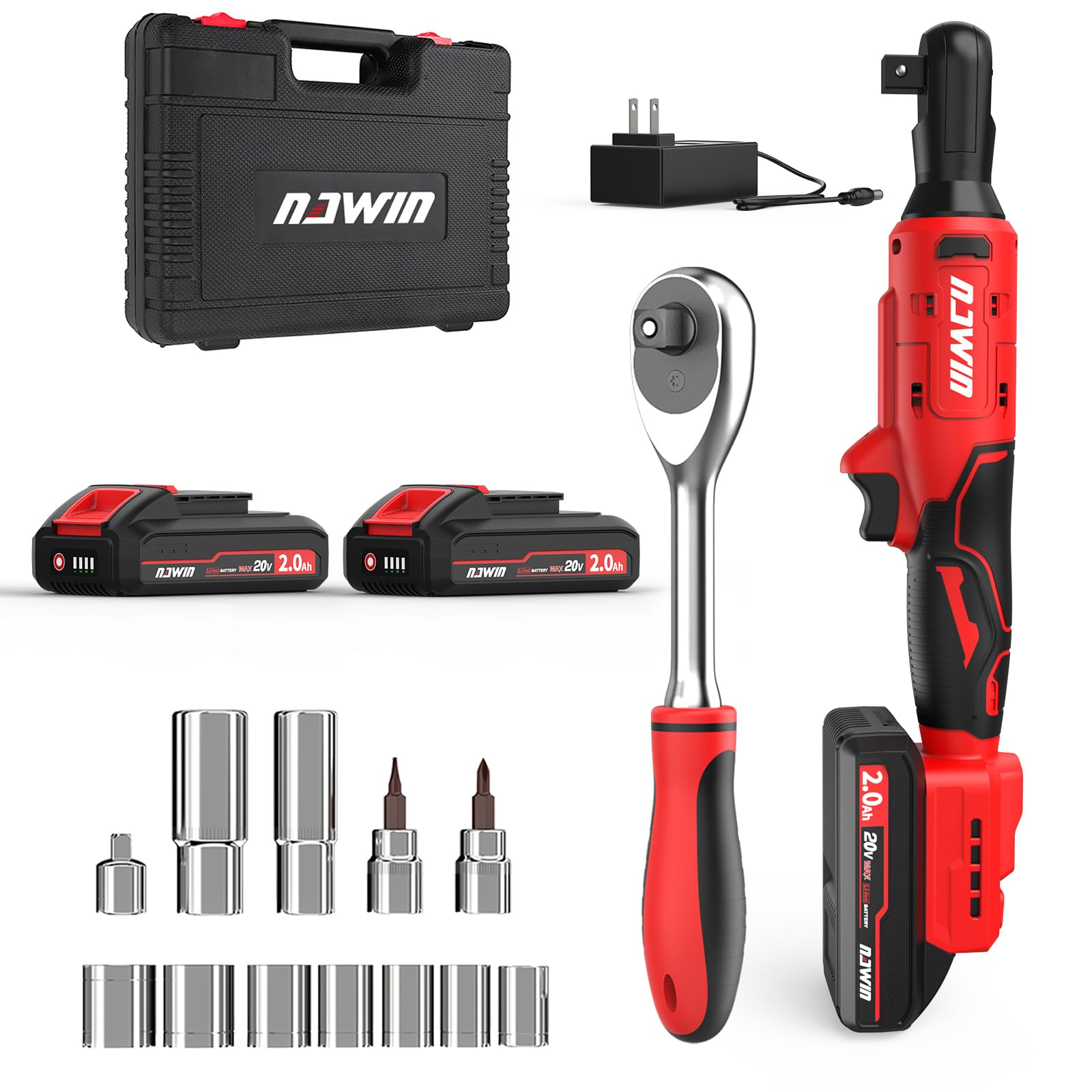 Amazon | ナウィン 20V 充電式ラチェットレンチ ブラシレスモーター