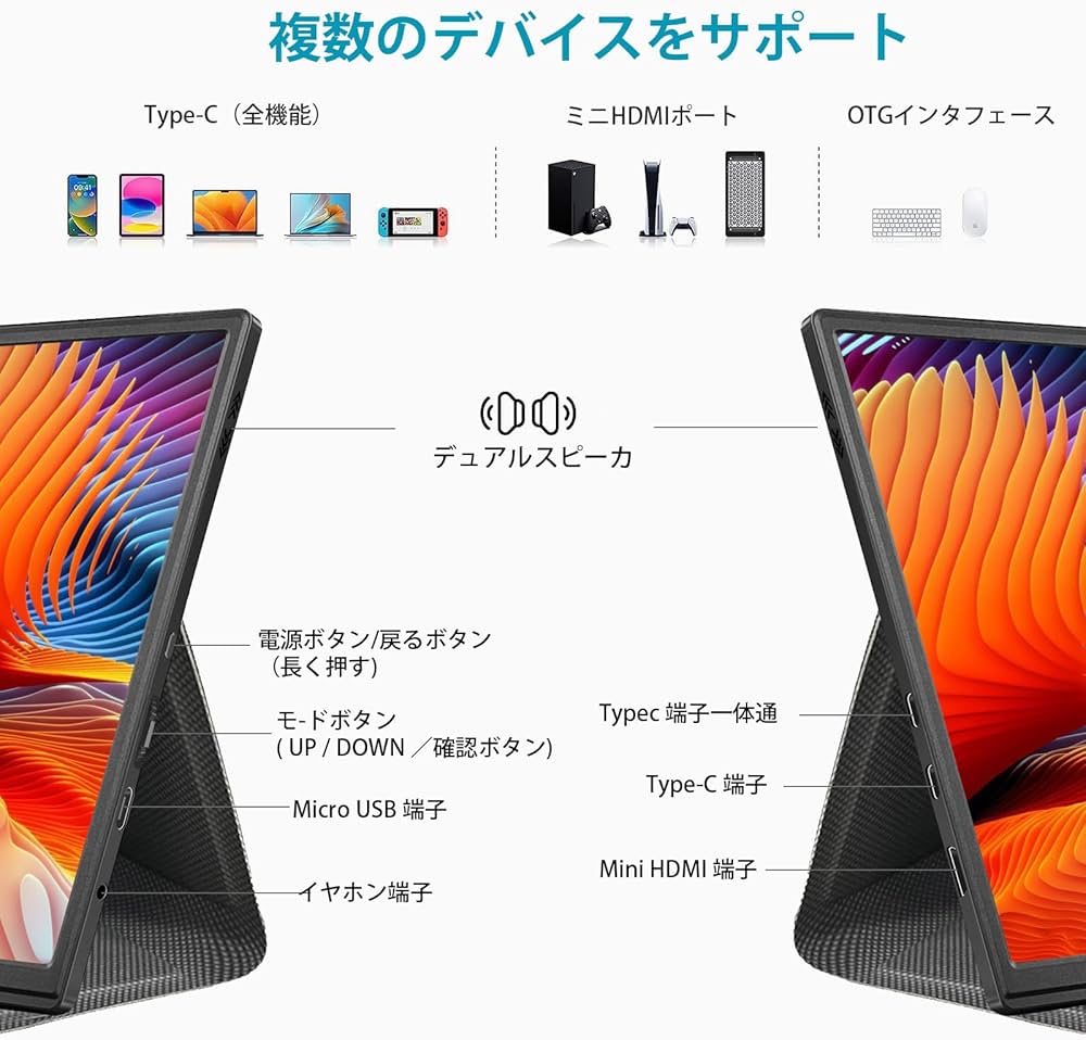 Amazon.co.jp: 10.5インチ モバイルモニター IPS FHDパネル 1920*1280