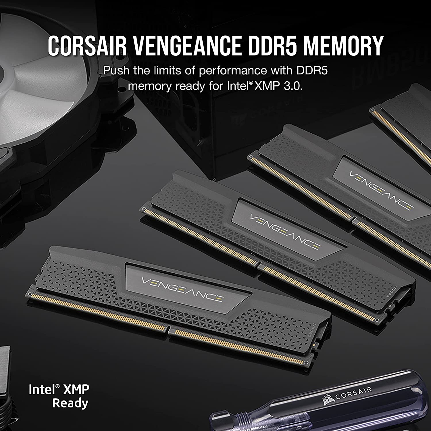 CORSAIR VENGEANCE DDR5 RAM 64GB (2x32GB) 5200MHz CL40-40-40-77