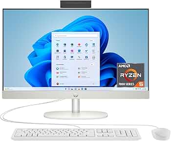 Amazon.com: HP 24 inch All-in-One Desktop PC, FHD Display, AMD