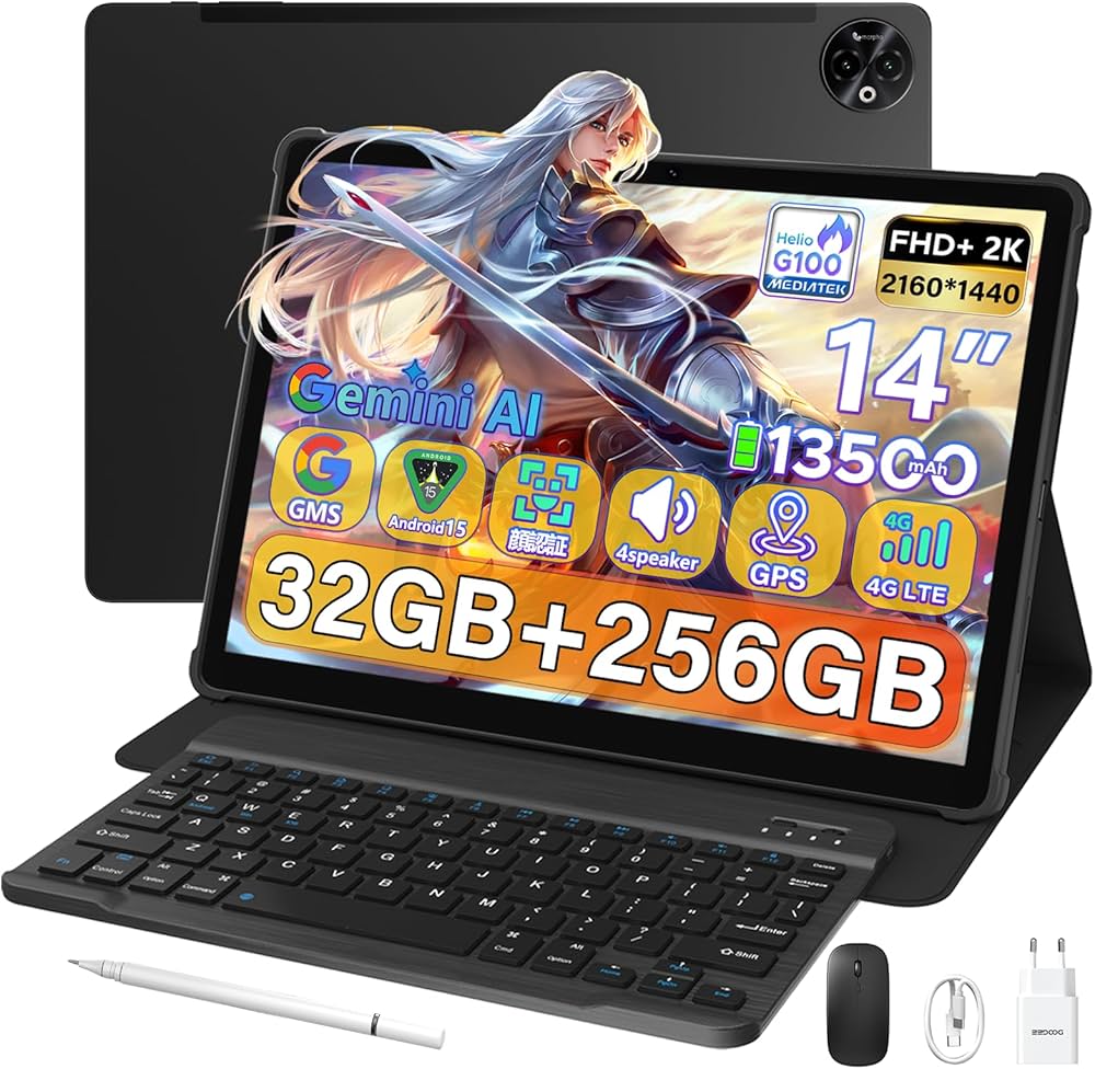 Amazon.co.jp: 【Android15 タブレット大画面 14インチ】 DOOGEE E3MAX