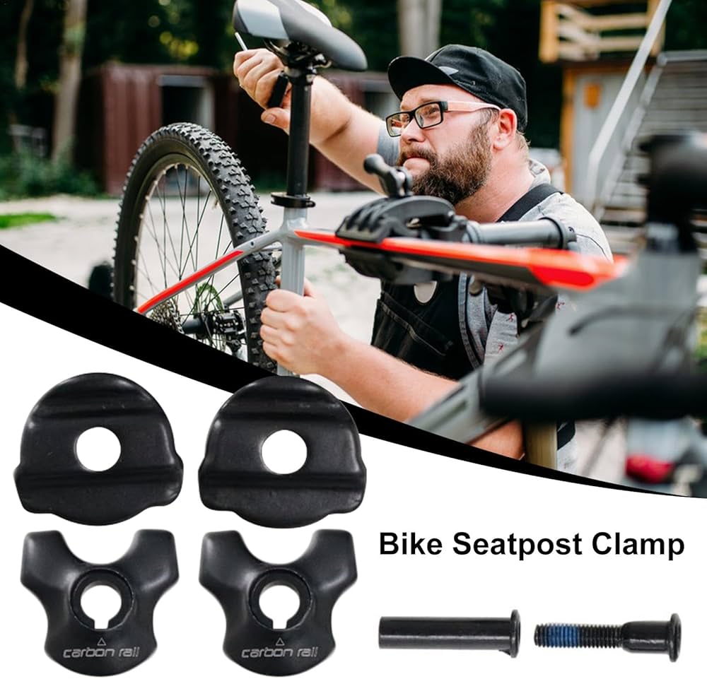 Amazon.co.jp: シートポストクランプ、カーボンサドルレールアダプター