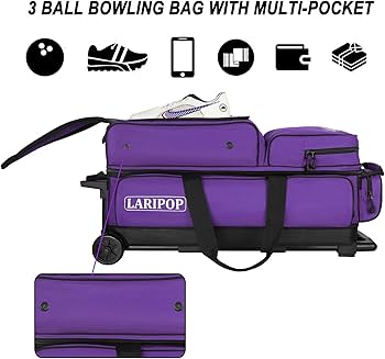 Amazon.co.jp: LARIPOP 3 ボウリングボールバッグ ホイール付き