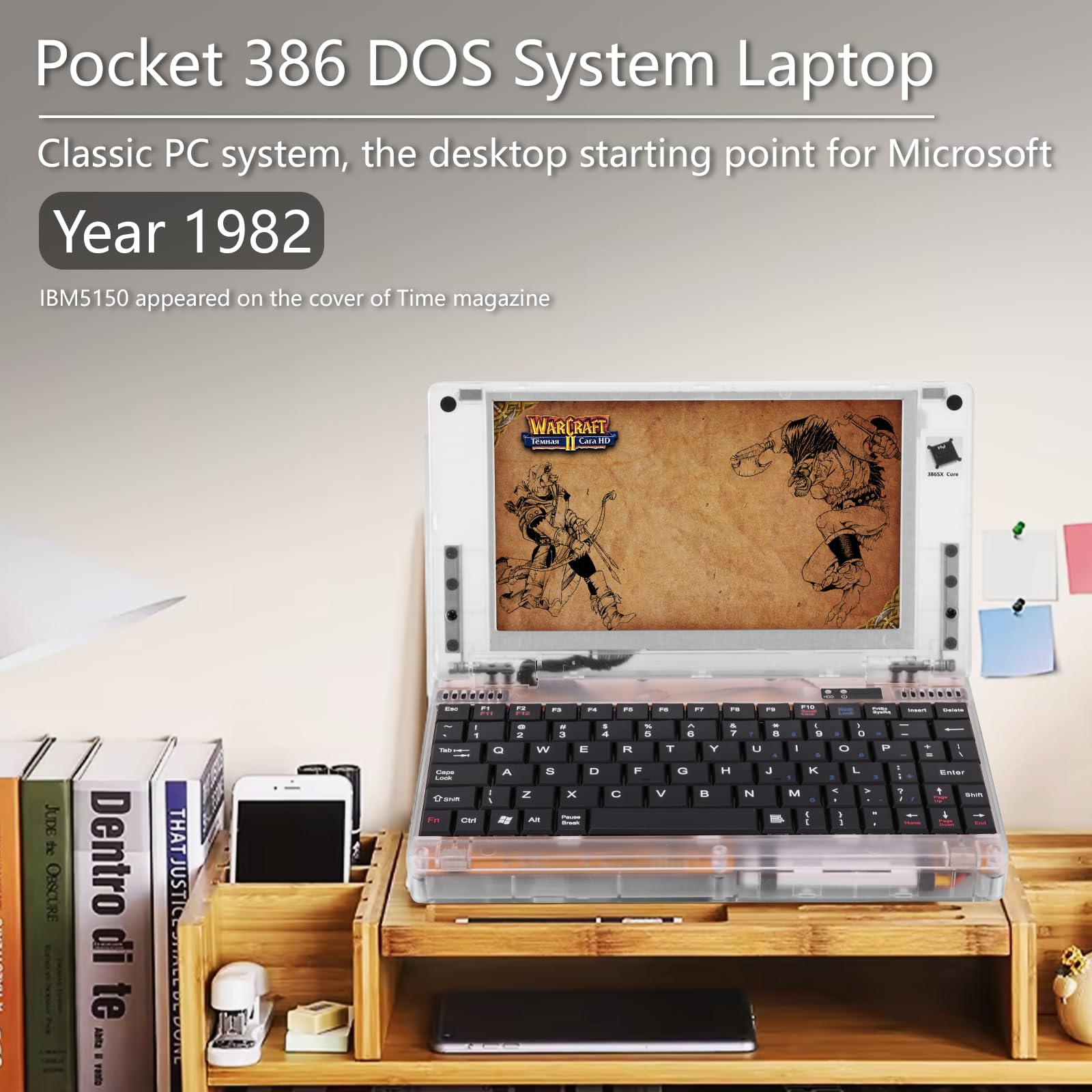 Amazon.co.jp: Retro Pocket 386 CPU XT PC ノートパソコン