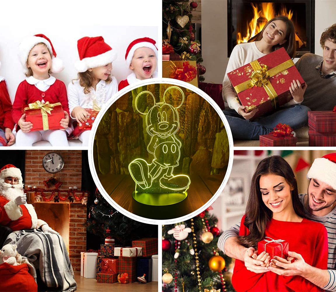 Amazon.co.jp: ミッキーマウス おもちゃ 3D LED アクリル ナイトライト