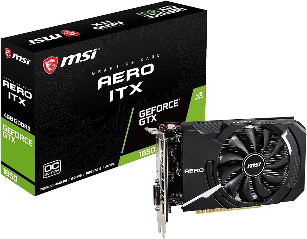 Amazon | MSI GeForce GTX 1650 AERO ITX 4G OCV1 グラフィックス