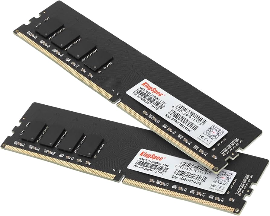 KingSpec 32GB (2x16GB) DDR4 RAM 3200MHz for Desktop - Plug-and
