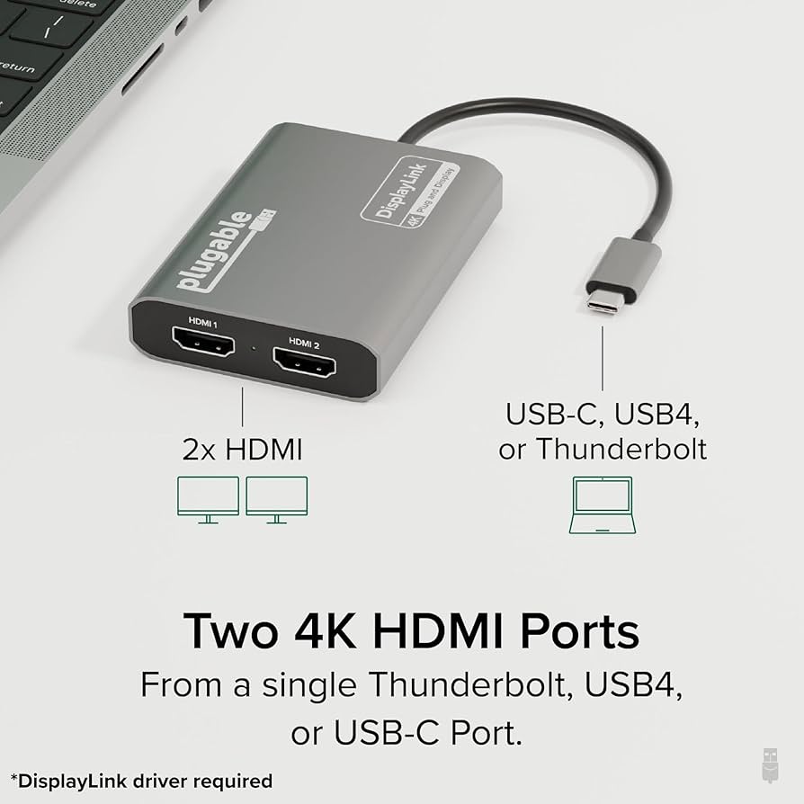 Amazon | Plugable USB-C グラフィック変換アダプタ Apple Silicon（M1