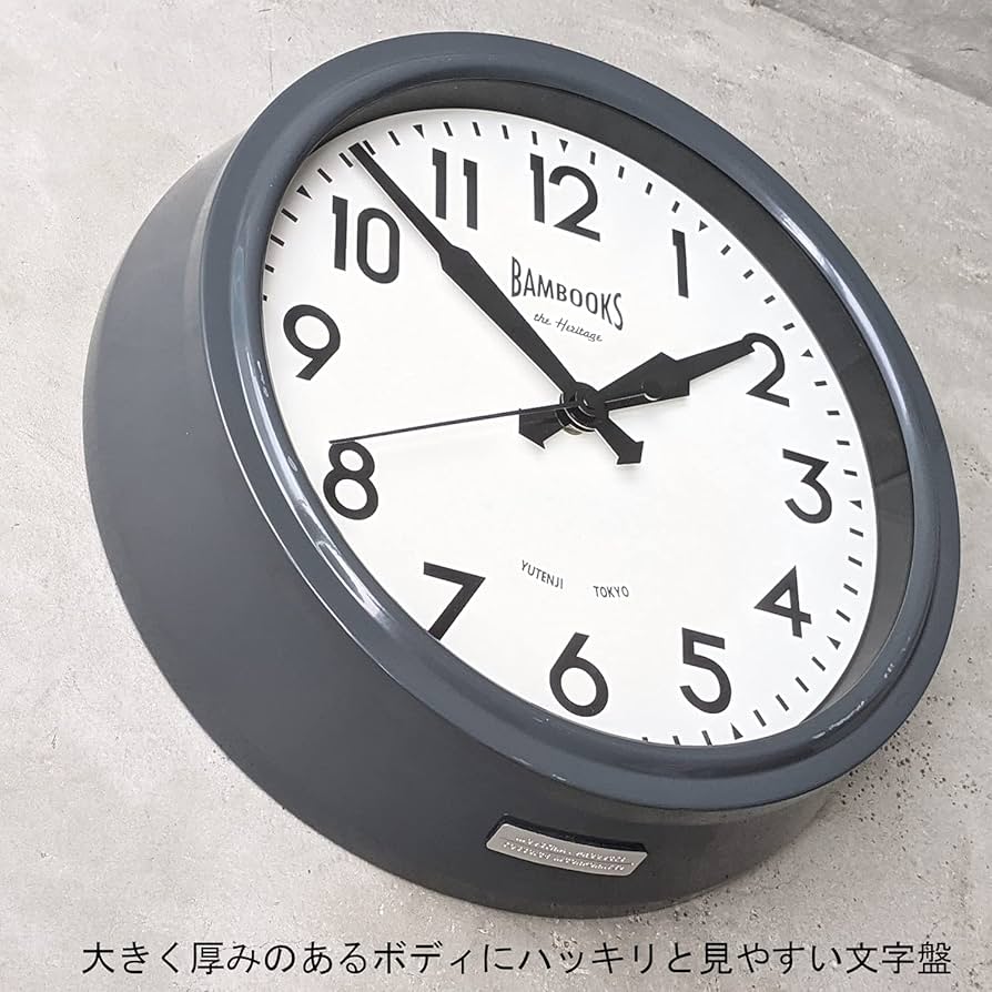 Amazon.co.jp: TOSSDICE 時計 ブリティッシュ 壁掛け 静音 ラージ