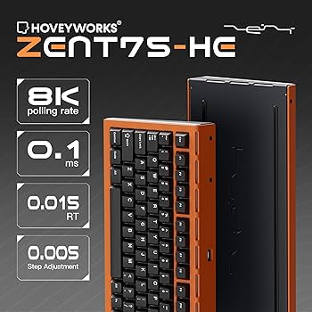 Amazon | HOVEY WORKS ZENT75-HE アルミニウム 75% 有線磁気キーボード