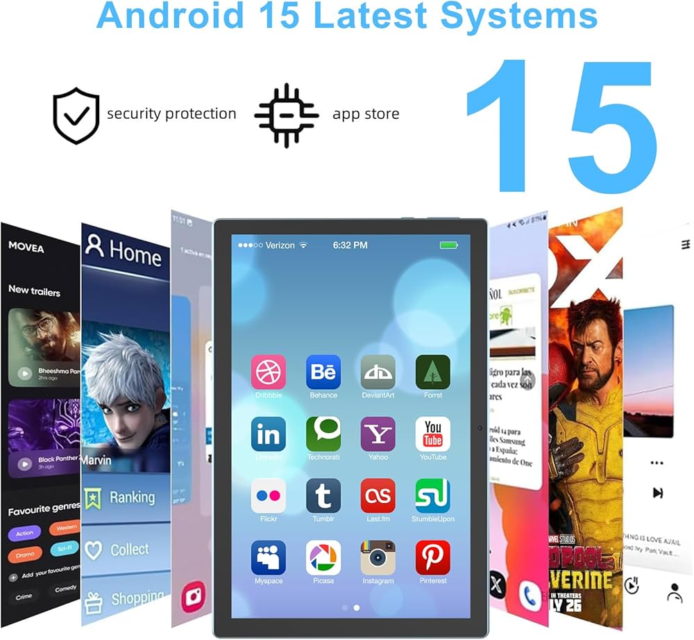 Amazon.co.jp: Android 15 タブレット 10インチ タブレットケース付