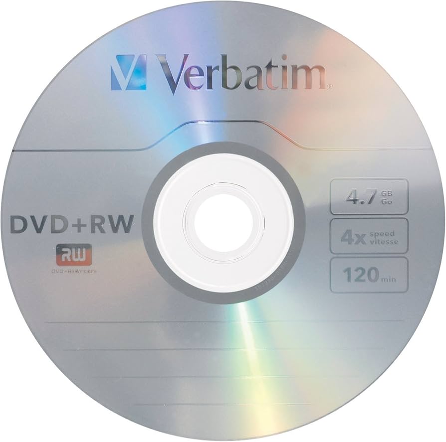 Amazon.com: Verbatim DVD+RW 4.7GB 4X with Branded Surface - 1pk