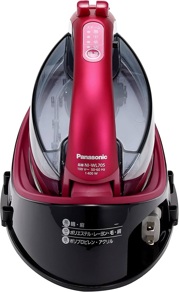 Amazon | パナソニック コードレススチームWヘッドアイロン ピンク NI