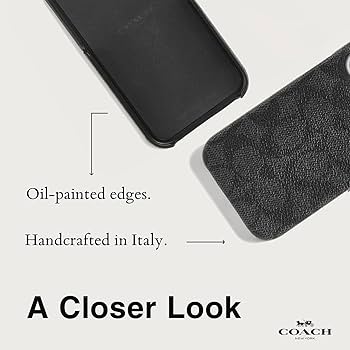 Amazon.com: Coach Signature Canvas Slim Wrap iPhone 15 Pro Case