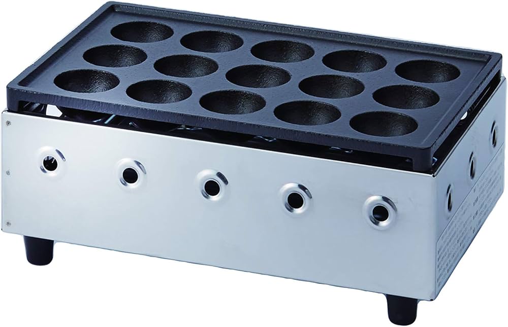 Amazon.co.jp: 山岡金属工業 ヤマキン ガスたこ焼き器「こだま」都市