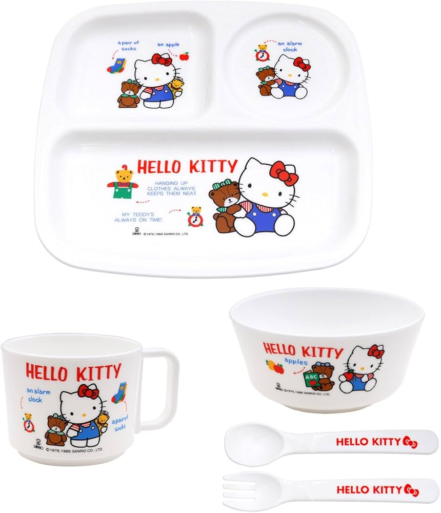 Amazon.co.jp: OSK ハローキティ 子供食器セット BG-130 : ベビー